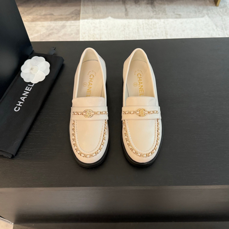 Ch*el leather shoes